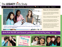 Tablet Screenshot of legacygirlsstudy.org